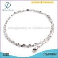 Silber Edelstahl Lippen Halskette für Damen, Großhandel sinnvolle Anhänger Halskette